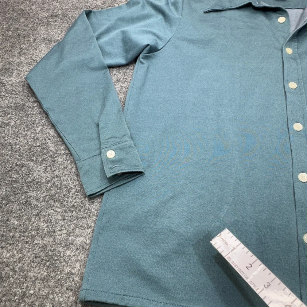 Vintage Adidas Originals Shirt Mens XL Blue Trefoil Overshirt Shacket Disco Y2K